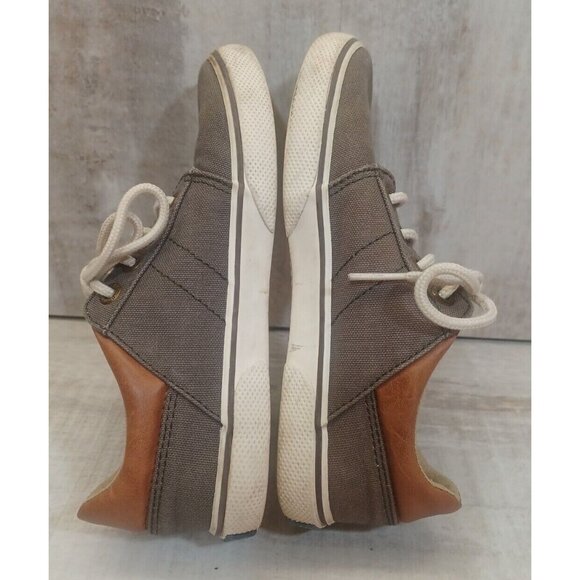 ✅Sperry Top Sider Canvas Shoe Youth Sz 13.5 EU 31.5 SP-Ollie Boat Sneakers Grey - Picture 8 of 8